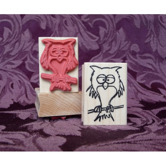 Who gives a hoot owl Rubber Stamp