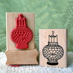 Chinese Lantern Rubber Stamp