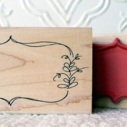Organic Frame Rubber Stamp