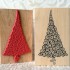 Swirly Christmas Tree Rubber Stamp