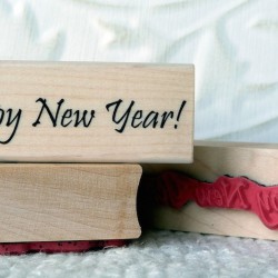 Happy New Year! Rubber Stamp