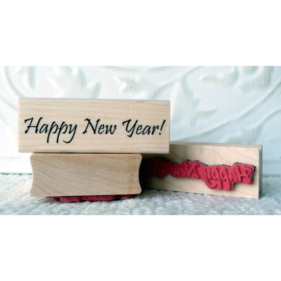 Happy New Year! Rubber Stamp