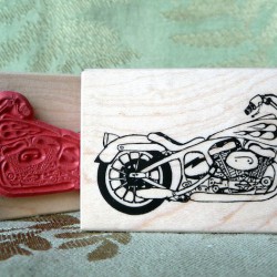 Twin V Motorcycle Rubber Stamp Twin V Motorcycle Rubber Stamp