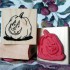 Punkin Head - Carved Pumpkin Rubber Stamp