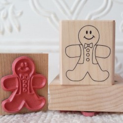 Gingerbread Boy Rubber Stamp