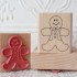 Gingerbread Boy Rubber Stamp