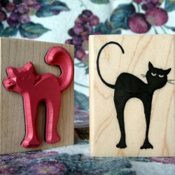 Black Cat Rubber Stamp Black Cat Rubber Stamp