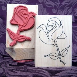 Rose to Behold Rubber Stamp Rose to Behold Rubber Stamp