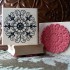 Iron Garden Medallion Rubber Stamp