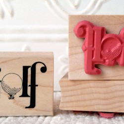 Golf Rubber Stamp