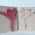 Ballerina Rubber Stamp