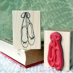 Ballet Shoes Rubber Stamp