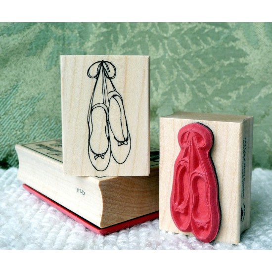 Ballet Shoes Rubber Stamp