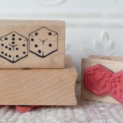Dice Rubber Stamp