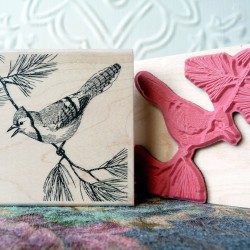 Blue Jay Rubber Stamp