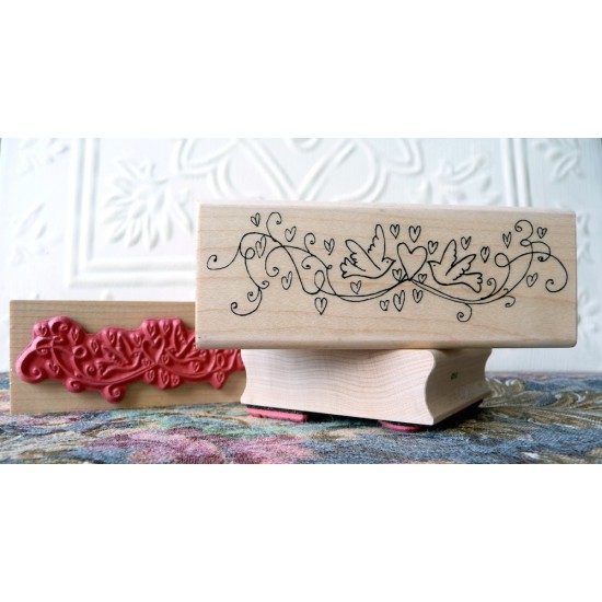 Lovey Doves Rubber Stamp