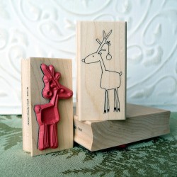 Randy Reindeer Rubber Stamp Randy Reindeer Rubber Stamp