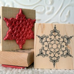 Perfect Snowflake Rubber Stamp