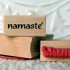 namaste Rubber Stamp