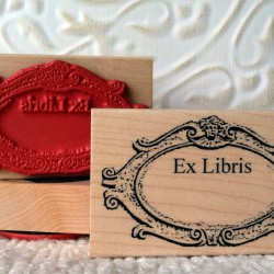 Roman Book Plate Rubber Stamp Roman Book Plate Rubber Stamp