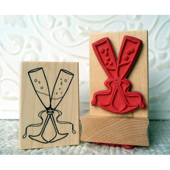 Flutes for 2 Rubber Stamp