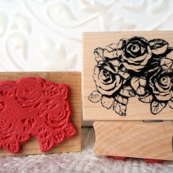 Rose Cluster Rubber Stamp Rose Cluster Rubber Stamp