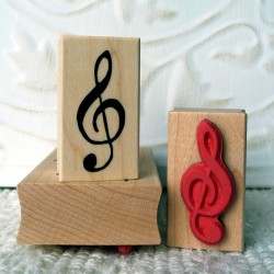 Treble Clef Rubber Stamp Treble Clef Rubber Stamp
