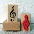 Treble Clef Rubber Stamp