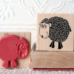 Bashful Sheep Rubber Stamp Bashful Sheep Rubber Stamp