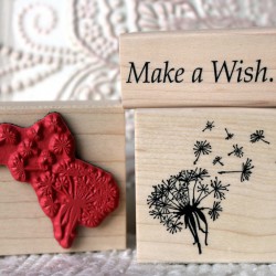 Dandelion Wish Flower Rubber Stamp Dandelion Wish Flower Rubber Stamp