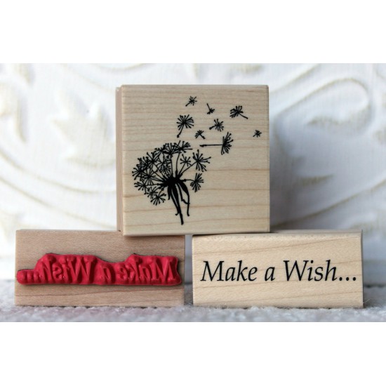 Make a Wish Rubber Stamp