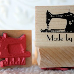 Made by (Sewing Machine) Rubber Stamp