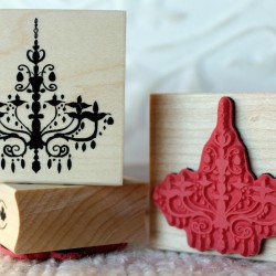 Chandelier Rubber Stamp Chandelier Rubber Stamp