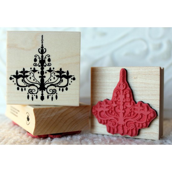 Chandelier Rubber Stamp