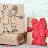 Buddies Boys Best Friends Rubber Stamp