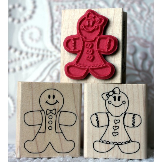 Ginger Gingerbread Girl Rubber Stamp Ginger Gingerbread Girl Rubber Stamp
