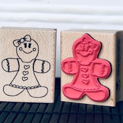 Ginger Gingerbread Girl Rubber Stamp Ginger Gingerbread Girl Rubber Stamp