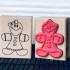 Ginger Gingerbread Girl Rubber Stamp