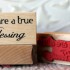 You are a true Blessing Rubber Stamp