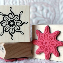 Musical Snowflake Rubber Stamp Musical Snowflake Rubber Stamp