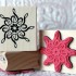 Musical Snowflake Rubber Stamp