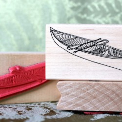 Canoe Rubber Stamp Canoe Rubber Stamp