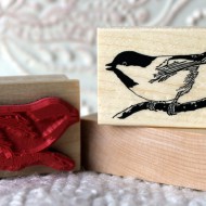 Little Chickadee Bird Rubber Stamp Little Chickadee Bird Rubber Stamp