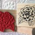 Camellia Flower Rubber Stamp