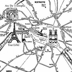 Carte de Paris Rubber Stamp