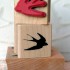Silhouette Swallow Rubber Stamp