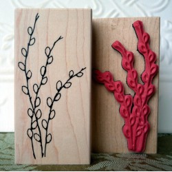 Pussy Willow Rubber Stamp Pussy Willow Rubber Stamp