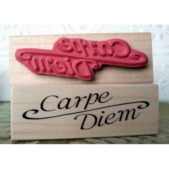 Carpe Diem Rubber Stamp