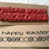 Happy Easter Eggs Rubber Stamp
