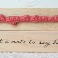Just a note to say hello Rubber Stamp